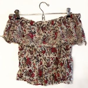 American Eagle Off Shoulder Crop Top